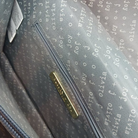 NWOT Oliva +Joy Crossbody Accordian style Salmon/Pink Purse - Picture 3 of 10